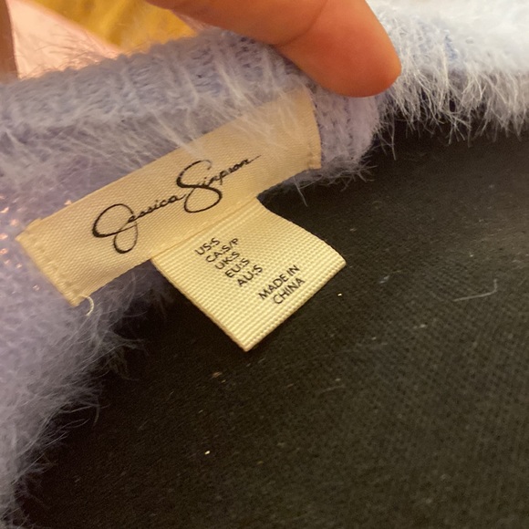 NWT Sky blue soft fur winter sweater - Small - Picture 3 of 4